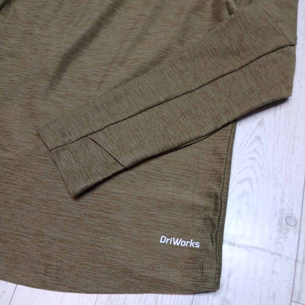 Athletic Works Boys XS (4-5) Long Sleeve Shirt| Olive Green Color - Picture 7 of 11